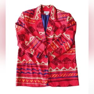 Vintage printed Rafaella blazer